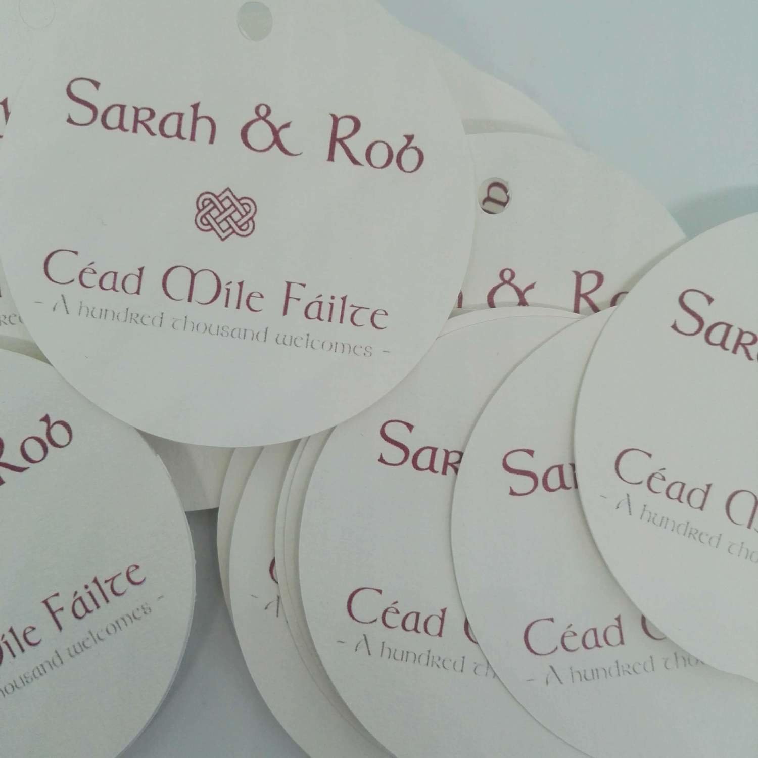 Round Gift tags