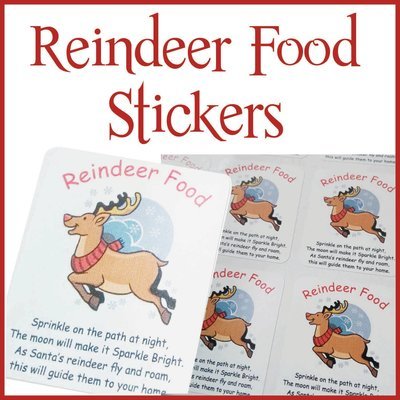 Christmas Reindeer food stickers (25)