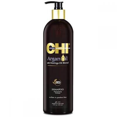 CHI ARGAN OIL Shampoo atjaunojošs un mitrinošs šampūns sausiem un bojātiem matiem 739 ml
