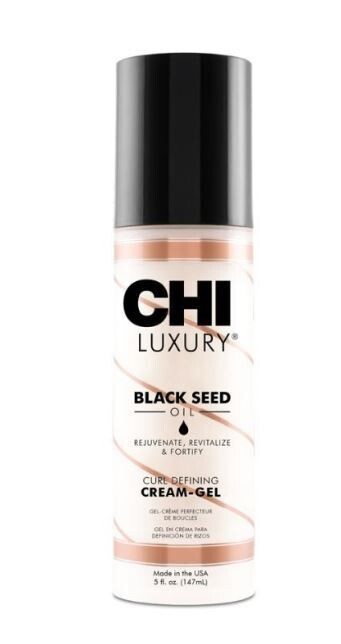 CHI LUXURY Black Seed Oil Cream Gel Krēm-gēls cirtainu matu veidošanai, 148  ml