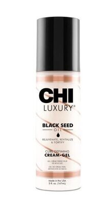 CHI LUXURY Black Seed Oil Cream Gel Krēm-gēls cirtainu matu veidošanai ar ķimeņu eļļu 148 ml