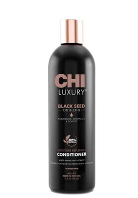 CHI LUXURY Black Seed Oil Moisture Replenish Conditioner mitrinošs kondicionieris sausiem bojātiem matiem 355ml