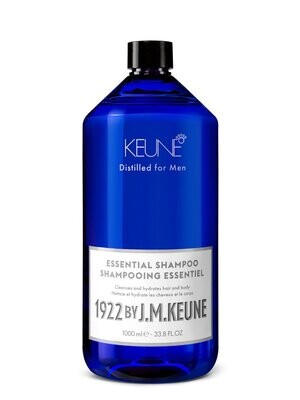 Keune Men 1922 by J.M.Keune Essential šampūns matiem un ķermenim ikdienas lietošanai 1000ml