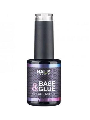 Nai_s Base and Glue Clear UV/LED 2vienā tipšu līme un bāze 15ml