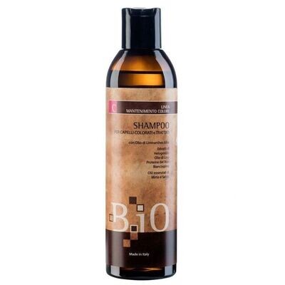 Sinergy B. iO (C) bioloģisks šampūns krāsotiem matiem ar linu, vilkābeliņu, saulespuķu, salvijas eļļām 250ml