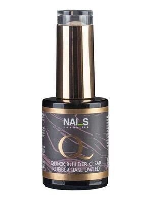 Nai_s Quick Builder Clear Rubber UV/LED noturīga elastīga kaučuka Bāze 15/8ml