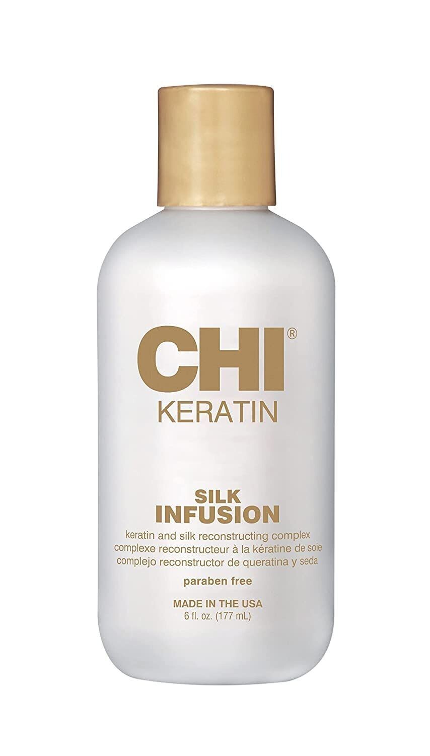 CHI Keratin Silk Infusion spēcīgs keratīna un zīda komplekss sausu un bojātu matu atjaunošanai 177ml