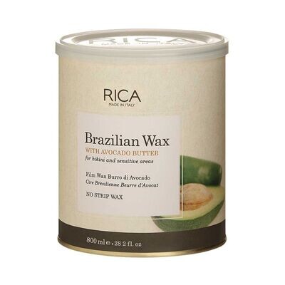 Rica Brazilian Wax ar avokado sviesta ekstraktu bikini un citu jūtīgu zonu vaksācijai 800ml