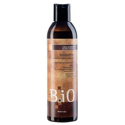 Sinergy B. iO (R) bioloģisks Restrukturizējošs šampūns cirtainiem sausiem,vājiem matiem ar oregano,timiānu, rudzupuķu ūdeni, olīveļļām un safloru 250ml