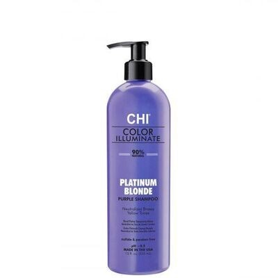 CHI Color Illuminate Platinum Blonde Purple tonējošs šampūns platīna blondam tonim 355ml