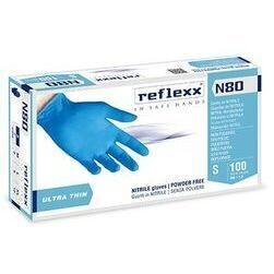 Reflexx nitrila cimdi bez pūdera Blue N80, 9-L, zili, 100gab