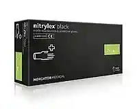 Nitrylex Black cimdi bez pūdera, S, 100gb.