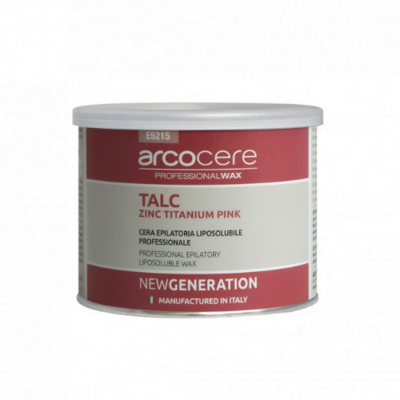 Arcocere Talc Zinc Titanium Pink profesionāls depilācijas vasks 400ml