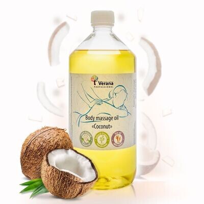 Verana masāžas eļļa ar kokosriekstu, palīdz novērst strijas un baro ādu 1000ml