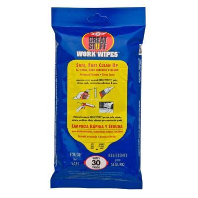 Dow Pro Series Cleaning Wipes for Spray Foam - 30 pack