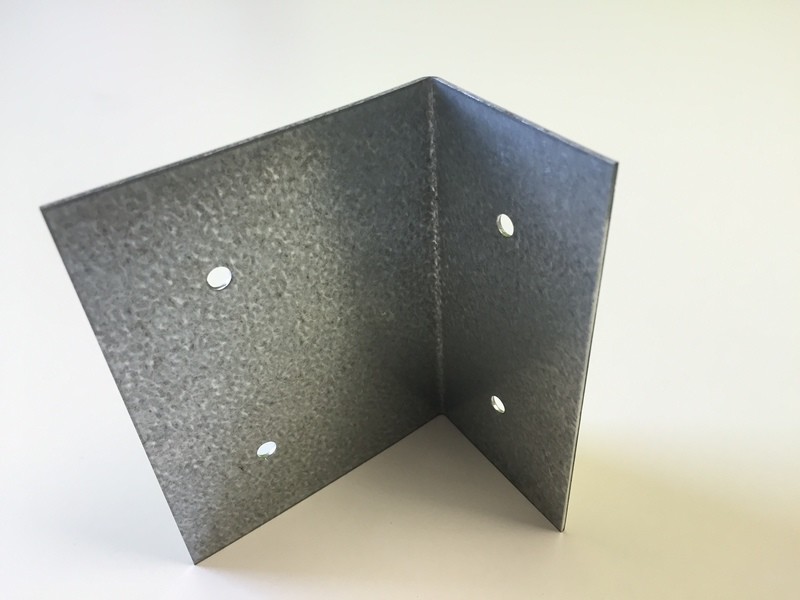 Innova Bracket - 18 gauge galvanized Angle Bracket 2" x 3" x 4"