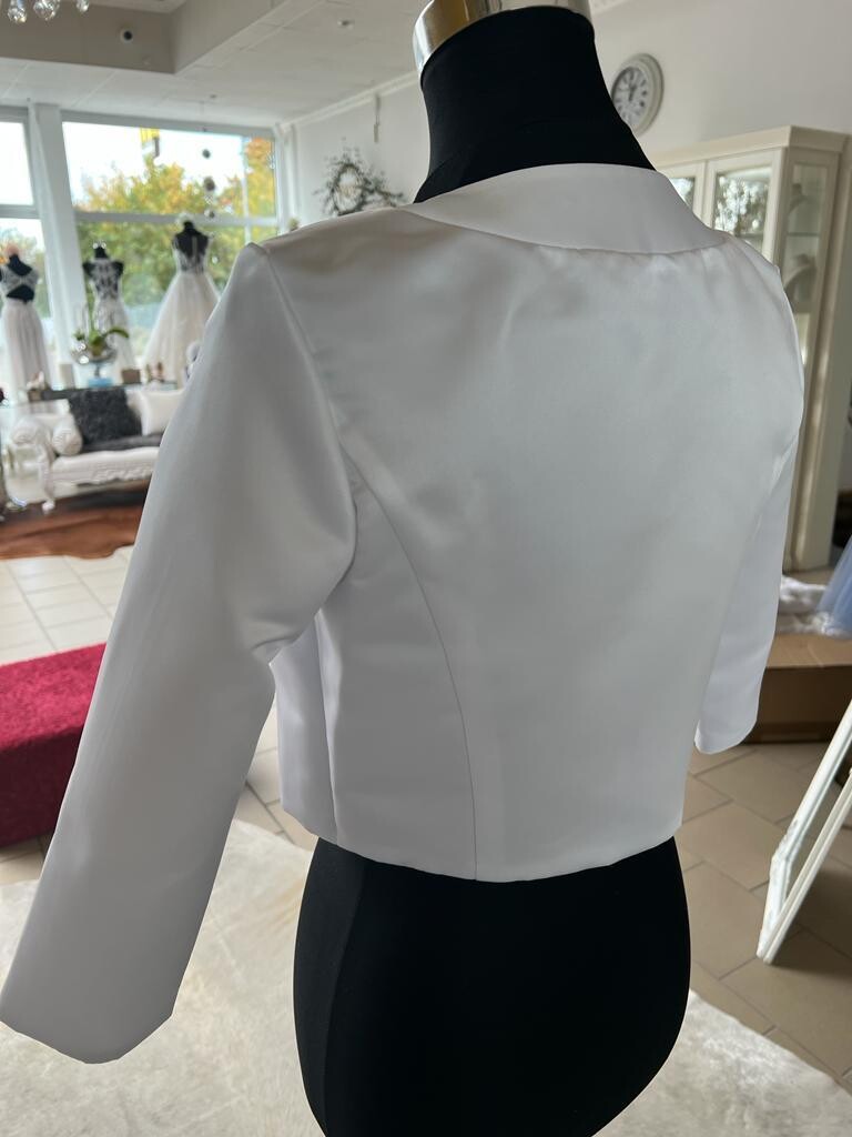 Bolero Jacke in Weiß