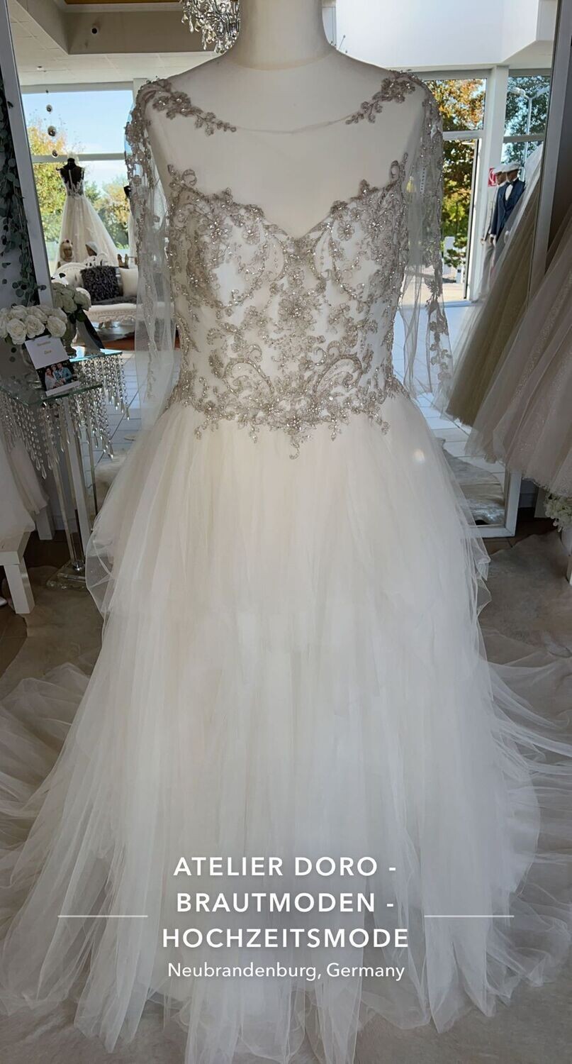 Brautkleid in Ivory in Gr.44