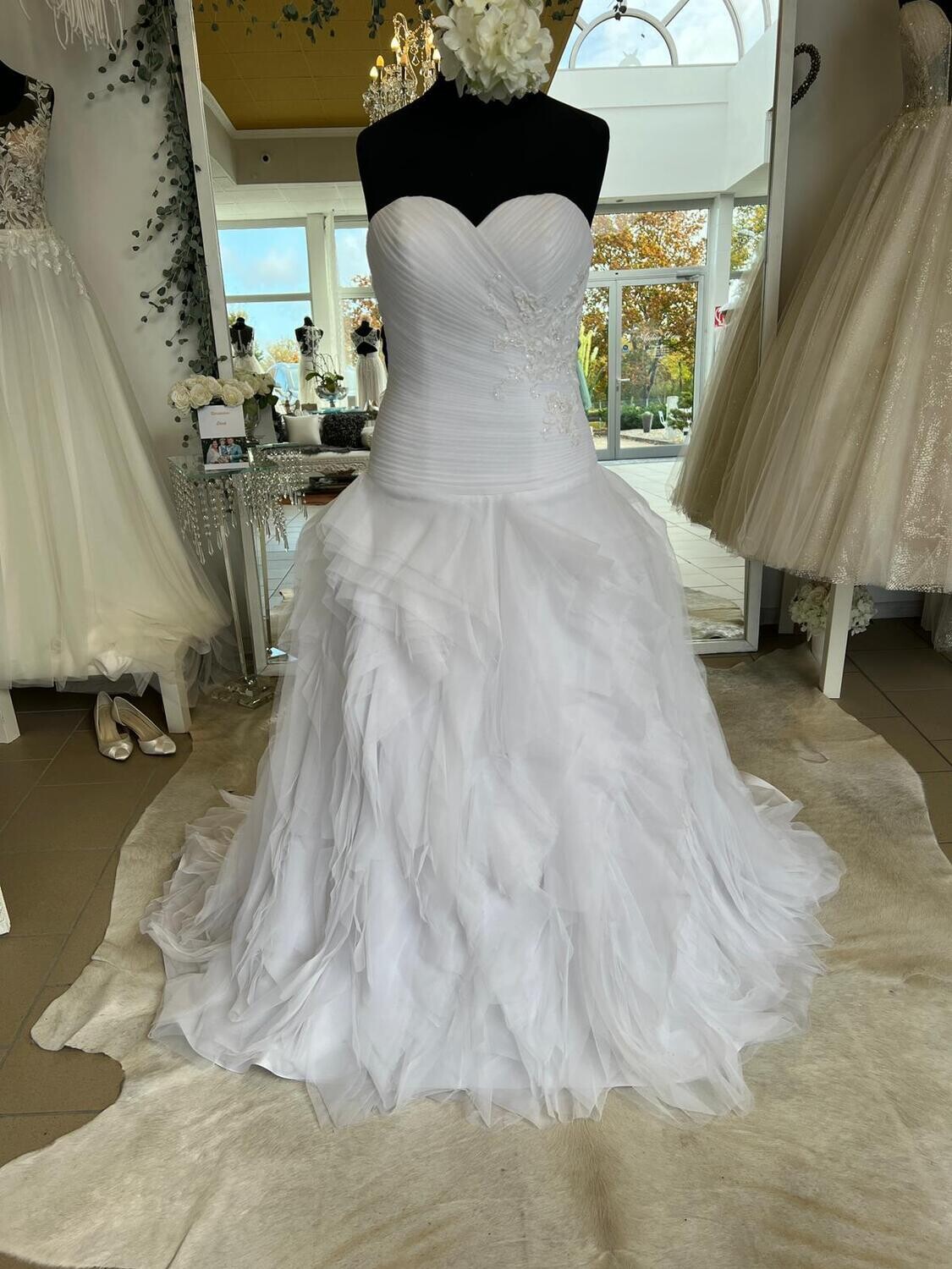 Brautkleid in Weiß in Gr. 40