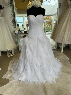 Brautkleid in Weiß in Gr. 40