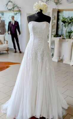 Brautkleid Gr. 42 ivory Spitze