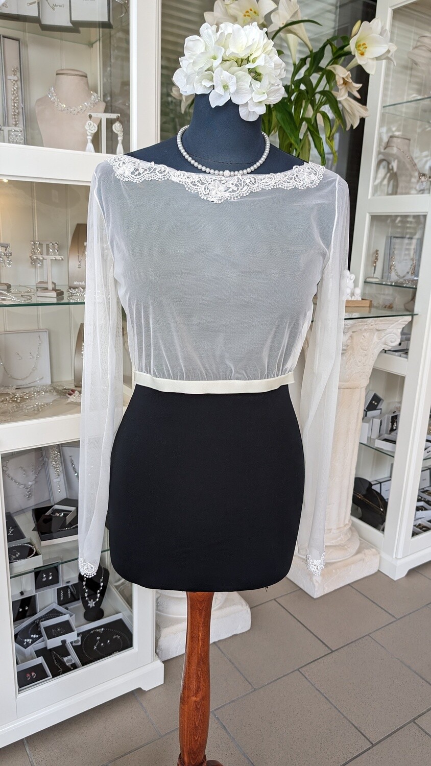 Bolero Jacke Gr. 40 Spitze