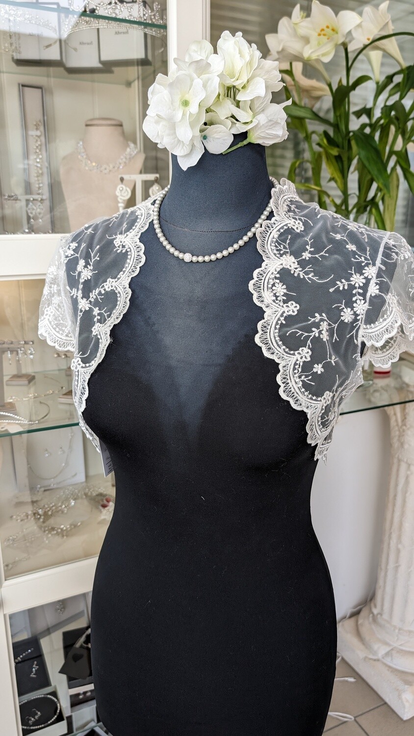 Bolero Jacke Gr. 38/40 Spitze
