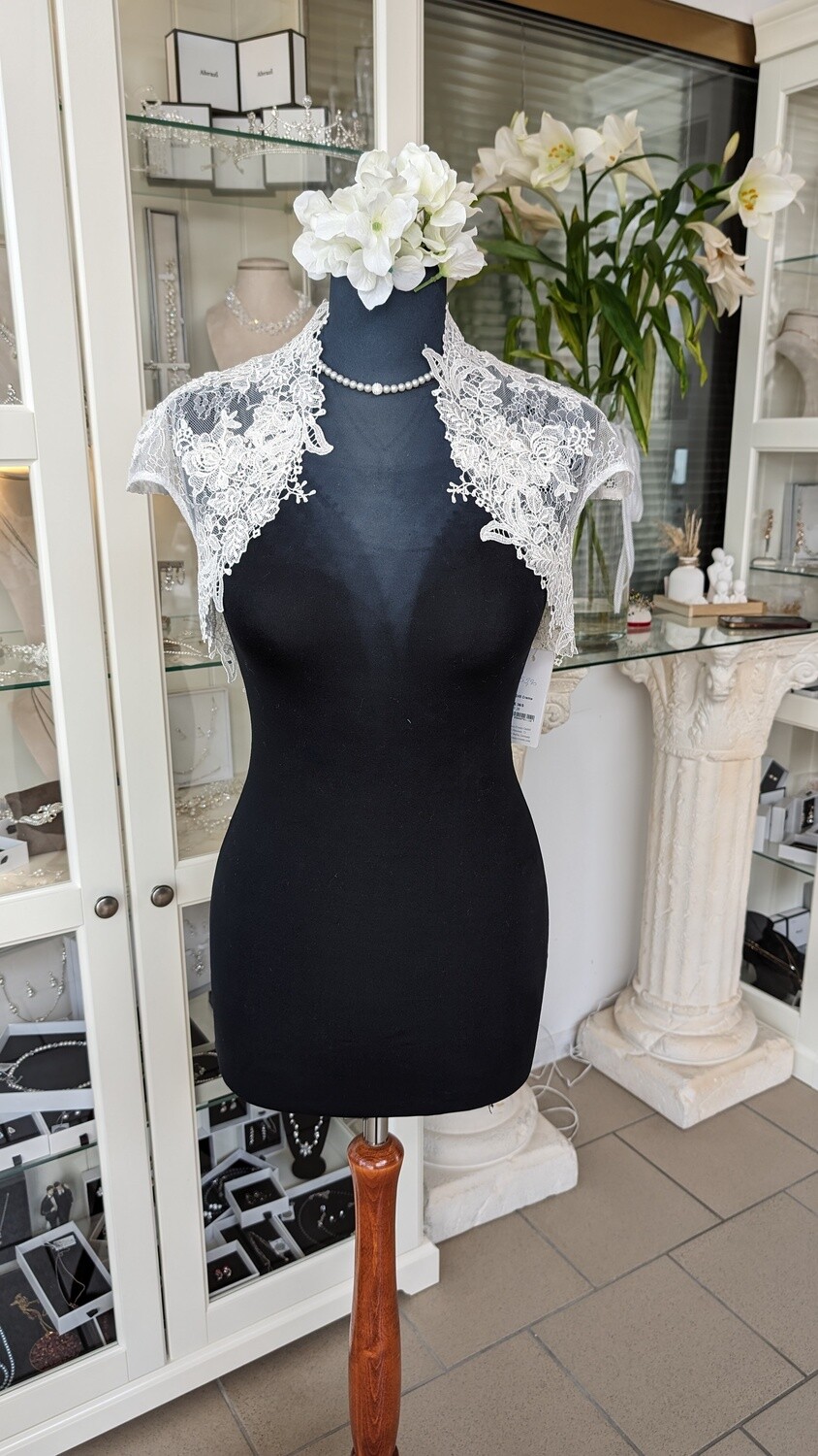 Bolero Jacke Gr. 36 Spitze