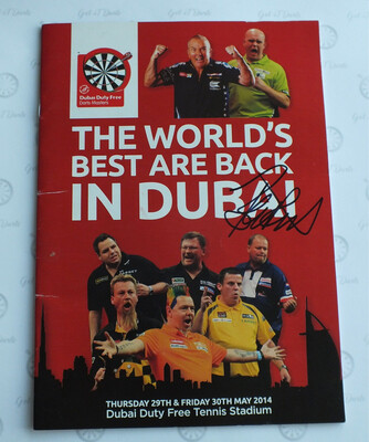 Program Guide Dubai Masters 2014 Signed By RvB
