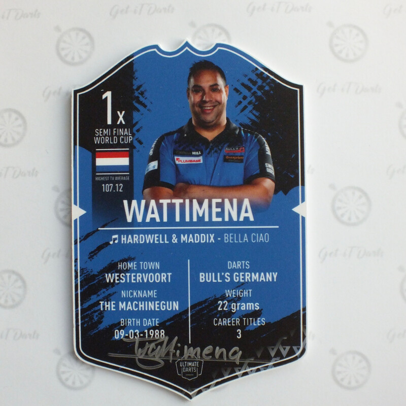 Ultimate Card Jermaine Wattimena Blue Signed