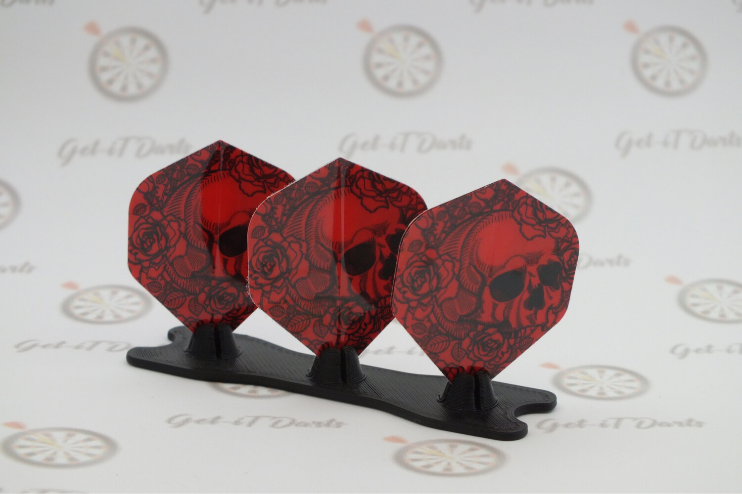 Flights Set 3pcs Red Skulls