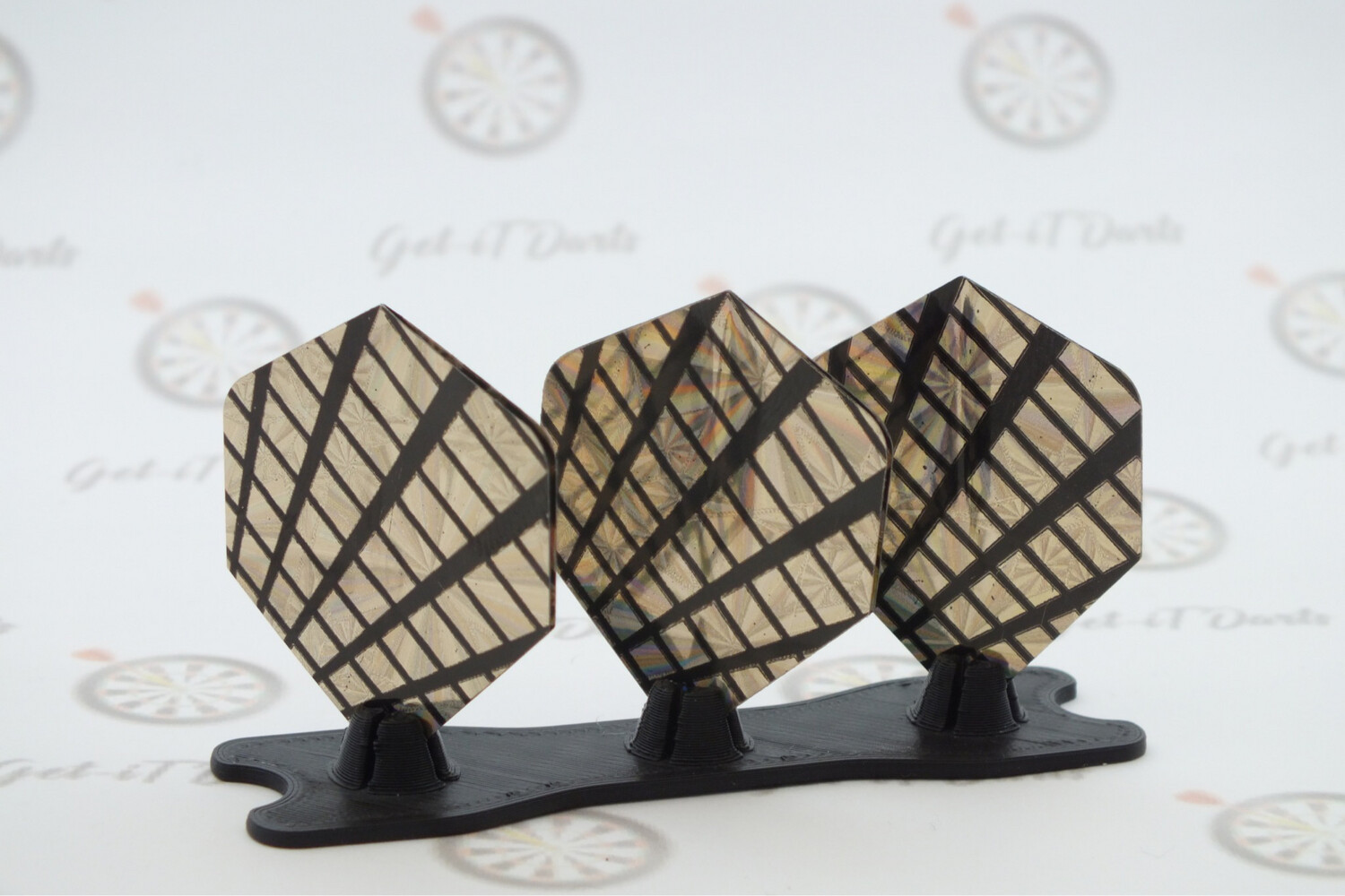 Flights Set Of 3 Metallic Gold Block