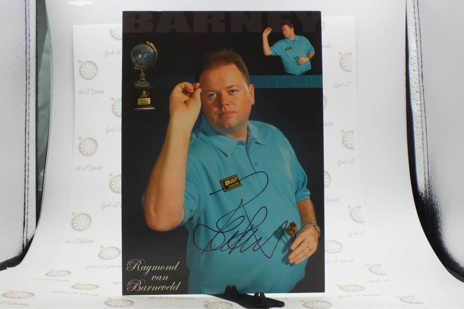 Photocard Raymond van Barneveld Bullit Bleu