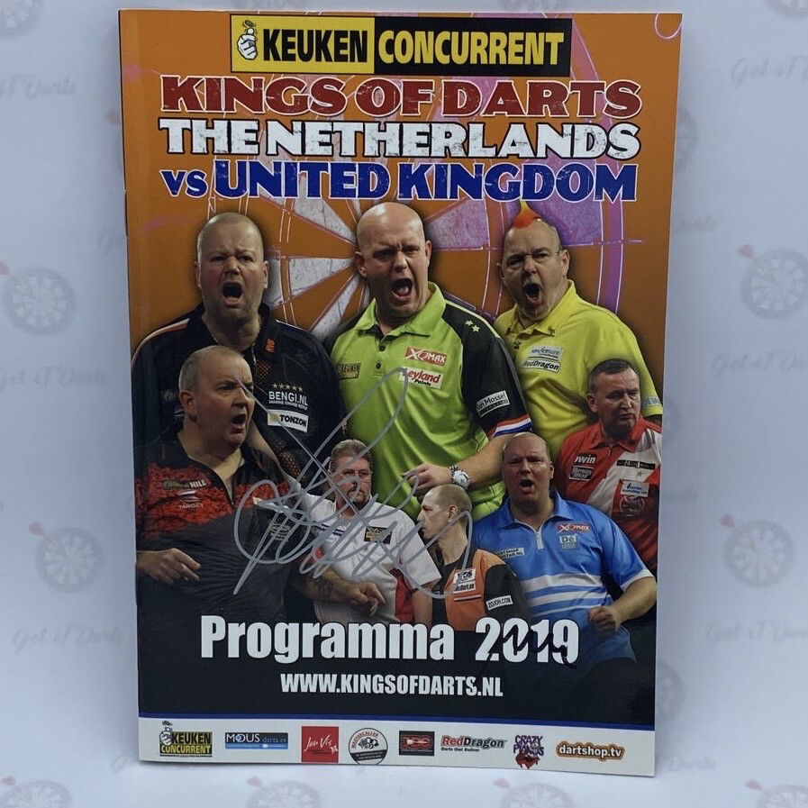 Programma Boek 2019 Kings Of Darts Signed By RvB