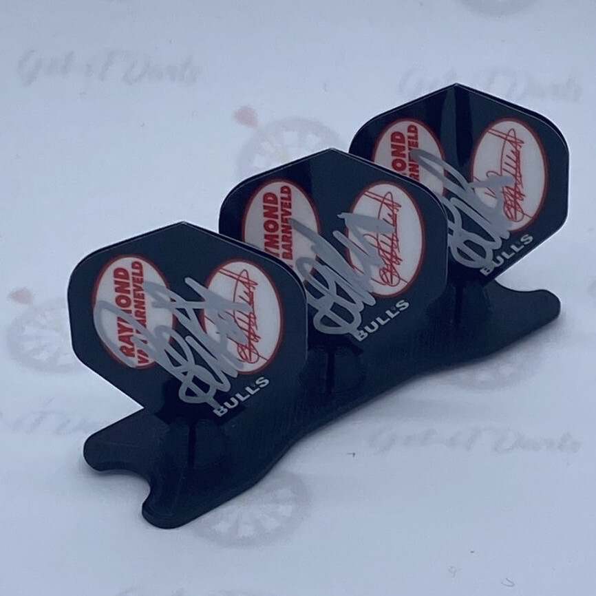Signed Flights Raymond Van Barneveld Bulls Red