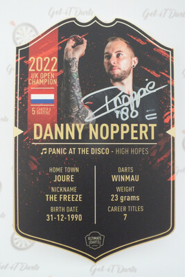 Danny Noppert Ultimate Dart Card Signed