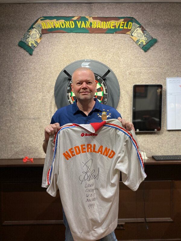 Raymond Van Barneveld World Championship WDF Durban 1999 Shirt Signed + Coa