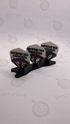 Signed Flights RvB dartboard