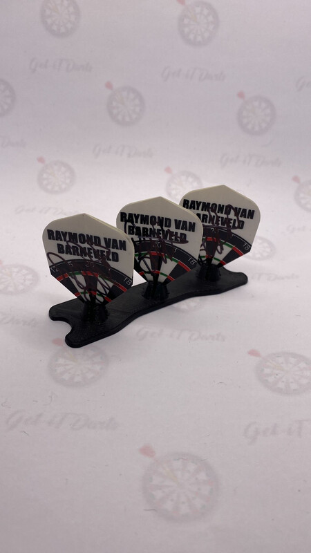 Signed Flights RvB dartboard