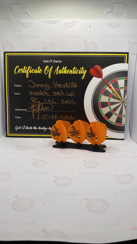 Jimmy Hendriks Match Used Flights Pc 1&2 2022