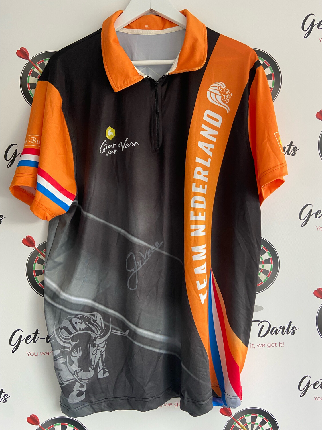Gian van Veen Match Used Shirt 2019 Bulls Shooter