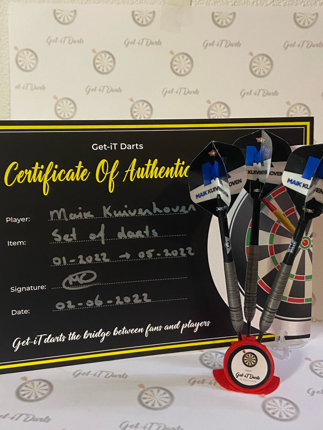 Maik Kuivenhoven Set Of Darts Used 01-22 T&M 05-22