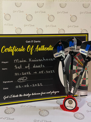 Maik Kuivenhoven Set Of Darts Used 01-22 T&M 05-22