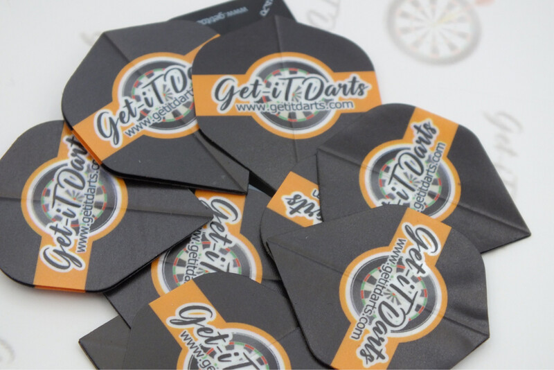 Get-iTdarts Flights Black Logo