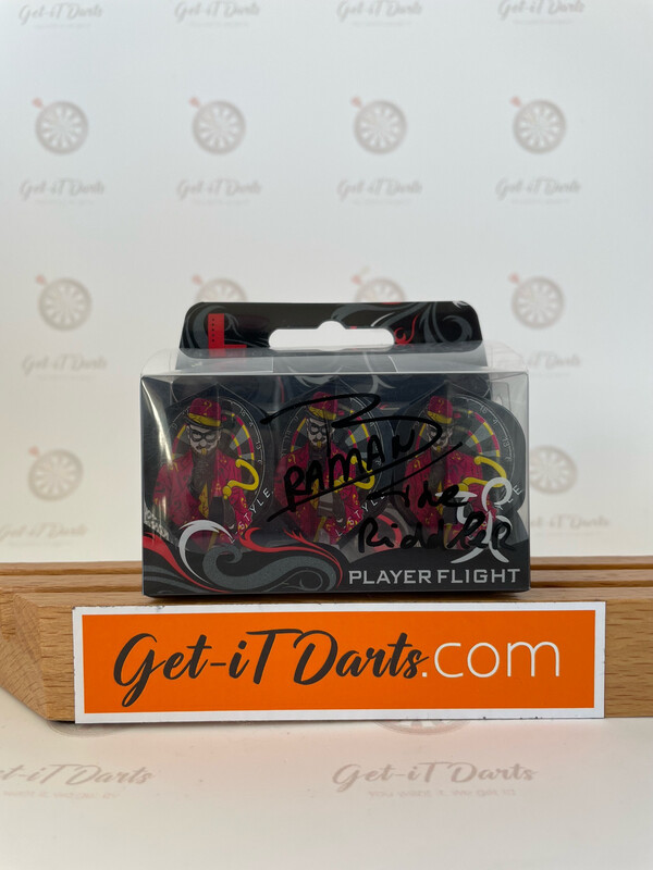 Brian Raman L-style flights Signed box