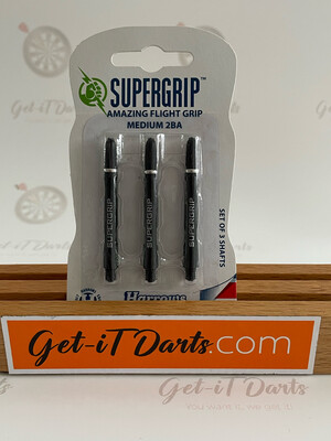 Harrows Supergrip amazing flight grip medium 2ba Black