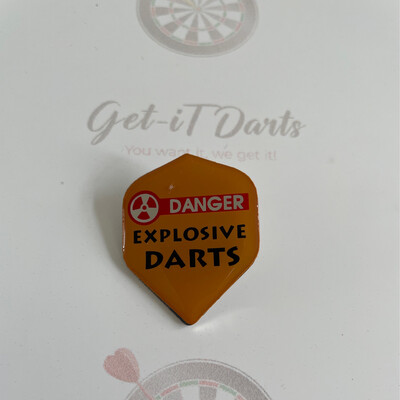 Pin 'danger explosive darts'
