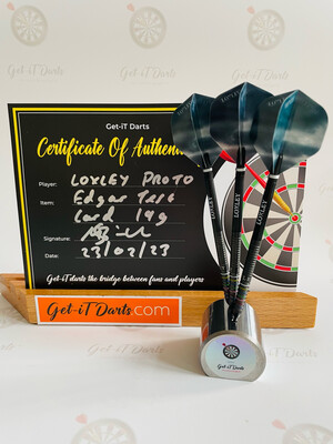 Loxley Prototype darts 'Testcard' 19 gram