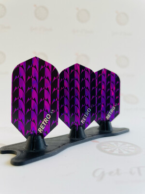 Retro purple slim flights set of 3pcs