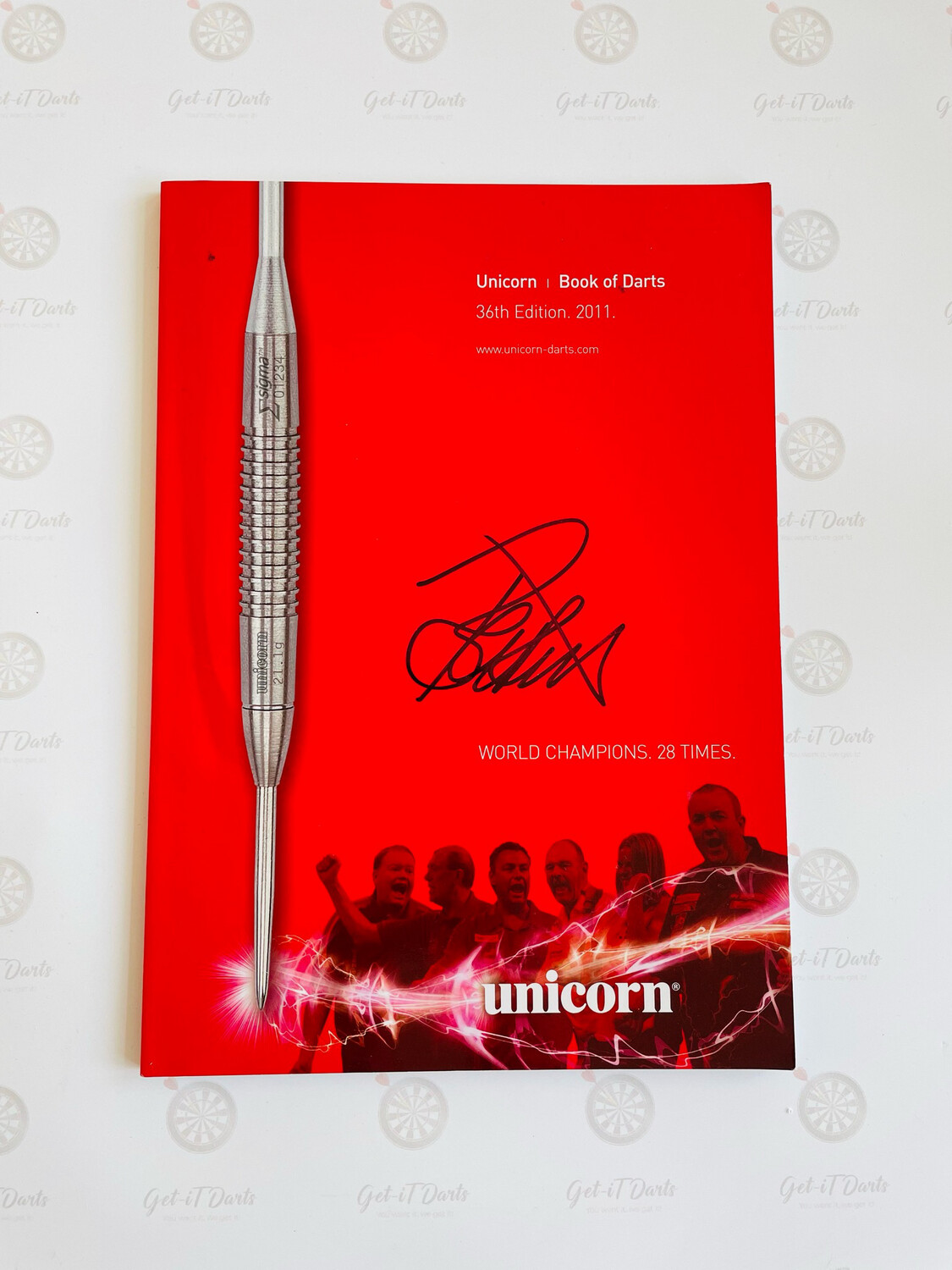 Product Catalogue Unicorn 2011 Signed by Raymond van Barneveld